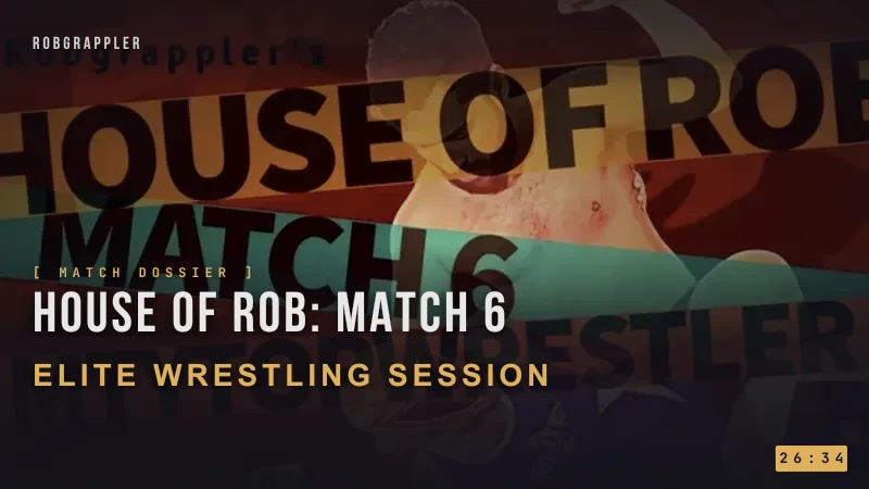 Robgrappler luchando contra MtyTopWrestler en House of Rob Match 6: Humiliate or Tap.